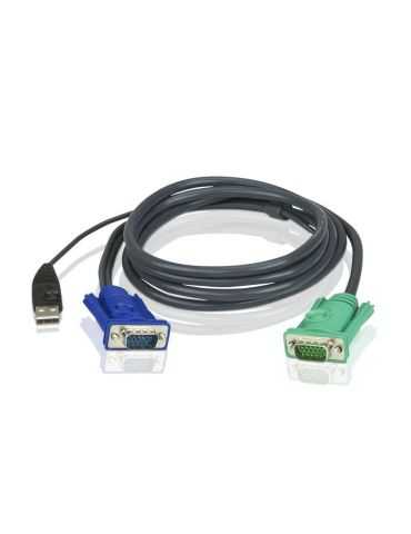 ATEN 2L-5205U cabluri KVM Negru 5 m Aten - 1 - Tik.ro