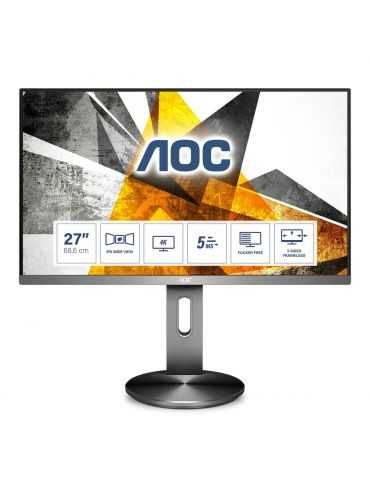 AOC 90 Series U2790PQU monitoare LCD 68,6 cm (27") 3840 x 2160 Pixel 4K Ultra HD LED Gri Aoc - 1