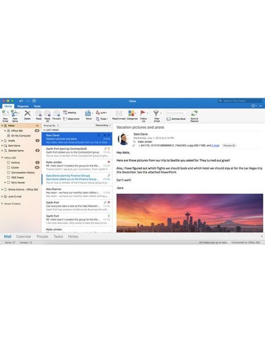 Microsoft Office Mac Home & Business 2016, EN 1 licență(e) Engleză Microsoft - 6