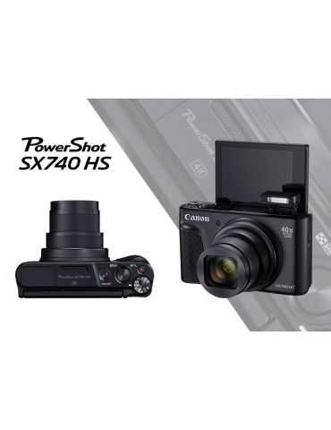 Camera foto canon powershot sx740hs bk 20.3 mp senzor cmos Canon - 1 - Tik.ro