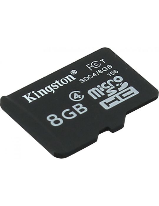 Micro secure digital card kingston 8gb sdc4/8gbsp clasa 4 fara Kingston - 1