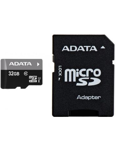Micro secure digital card adata 32gb ausdh32guicl10-ra1 clasa 10 cu Adata - 1 - Tik.ro