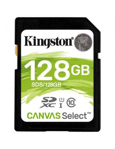 Secure digital card kingston 128gb sdxc clasa 10 uhs-i 80mb/s Kingston - 1