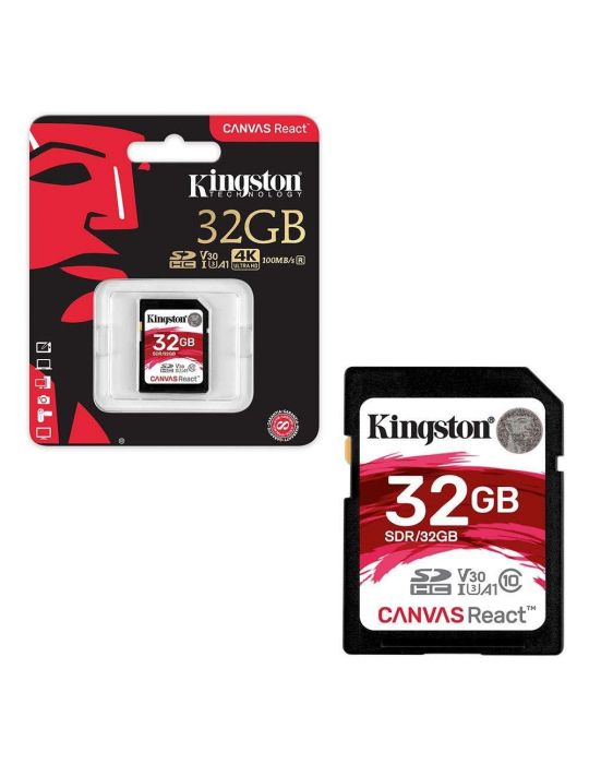 Secure digital card kingston 32gb sdhc clasa 10 uhs-i 100mb/s Kingston - 1