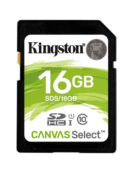 Secure digital card kingston 16gb sdhc clasa 10 uhs-i 80mb/s Kingston - 1