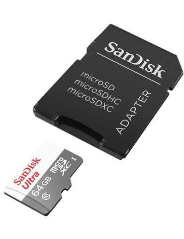 Micro secure digital card sandisk 64gb clasa 10 reading speed: Sandisk - 1