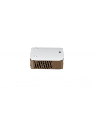 LG PH150G proiectoare de date Standard throw projector 130 ANSI lumens DLP 720p (1280x720) De aur, Alb Lg - 1 - Tik.ro