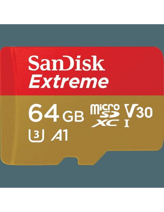 Micro secure digital card sandisk extreme 64gb clasa 10 r/w Sandisk - 1