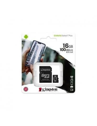 Microsd kingston 16gb select plus clasa 10 uhs-i performance r: Kingston - 1
