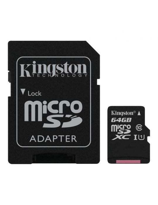 Microsd kingston 64gb select plus clasa 10 uhs-i performance r: Kingston - 1