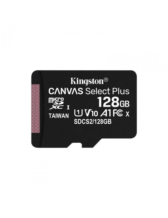 Microsd kingston 128gb select plus clasa 10 uhs-i performance r: Kingston - 1