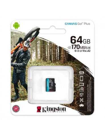 Sd card kingston 64gb canvas go plus clasa 10 uhs-i Kingston - 1 - Tik.ro