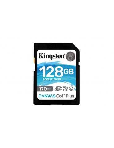 Sd card kingston 128gb canvas go plus clasa 10 uhs-i Kingston - 1 - Tik.ro