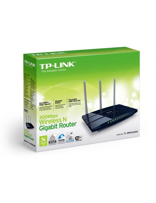 TP-LINK TL-WR1043ND router wireless Gigabit Ethernet 4G Albastru Tp-link - 1