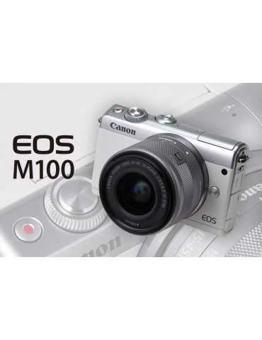 Camera foto canon eos m100 grey kit ef-m 15-45mm f/3.5-6.3 Canon - 1
