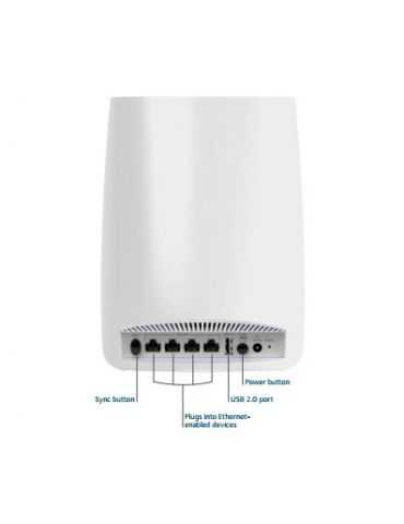 NETGEAR RBS50 router wireless Gigabit Ethernet Tri-band (2.4 GHz / 5 GHz / 5 GHz) 4G Alb Netgear - 2