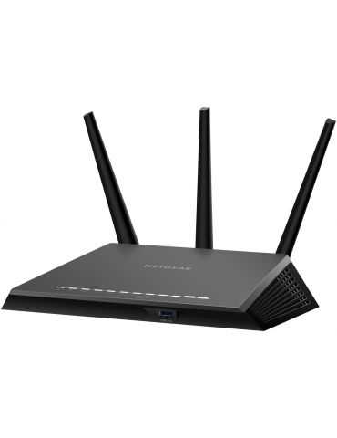 NETGEAR R7000 router wireless Gigabit Ethernet Bandă dublă (2.4 GHz/ 5 GHz) Negru Netgear - 7