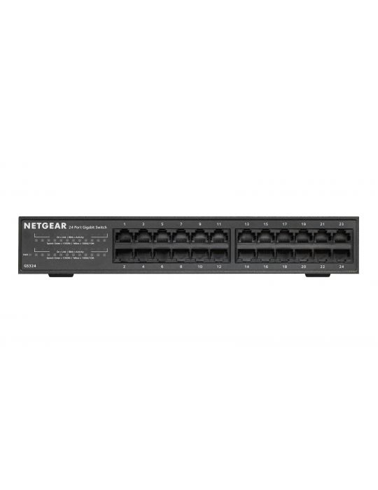 Netgear GS324 Fara management Gigabit Ethernet (10/100/1000) 1U Negru Netgear - 1