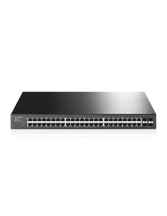 TP-LINK T1600G-52PS Gestionate L2+ Gigabit Ethernet (10/100/1000) Power over Ethernet (PoE) Suport 1U Negru Tp-link - 1