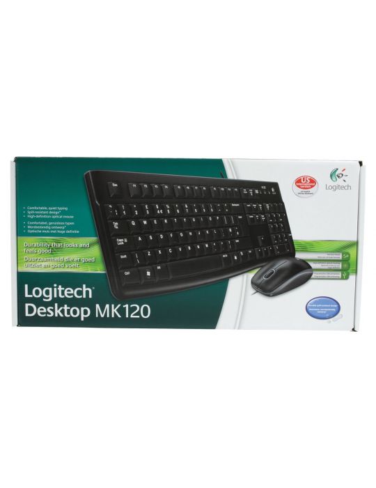 Logitech Desktop MK120 tastaturi USB QWERTY Englez Negru Logitech - 11