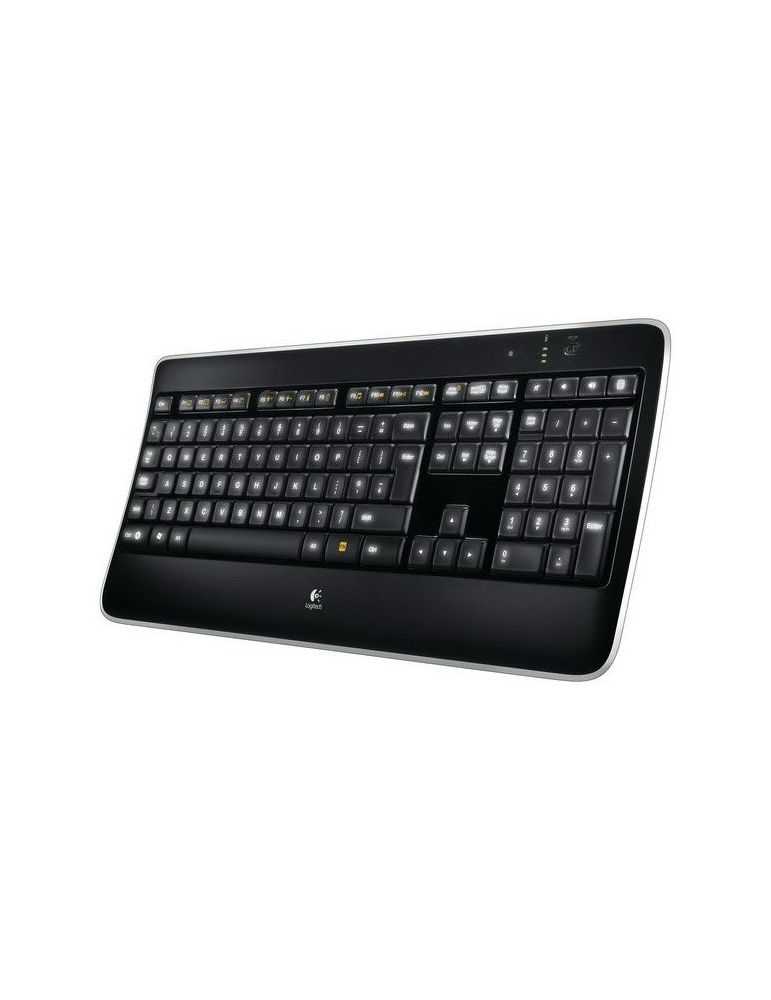 Logitech Wireless Illuminated Keyboard K800 tastaturi RF fără fir QWERTY Englez Negru