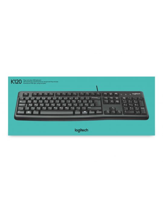 Logitech Keyboard K120 for Business tastaturi USB QWERTY Englez Negru Logitech - 37