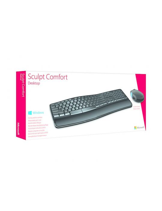 Microsoft Sculpt Comfort Desktop tastaturi RF fără fir QWERTY Negru Microsoft - 1