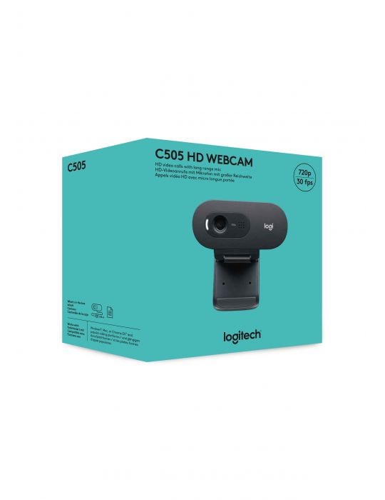 Logitech C505 HD Webcam camere web 1280 x 720 Pixel USB Negru Logitech - 17