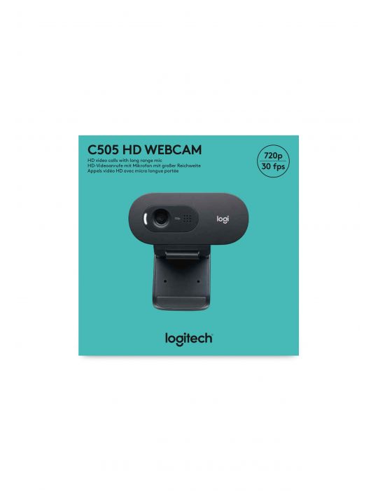 Logitech C505 HD Webcam camere web 1280 x 720 Pixel USB Negru Logitech - 19