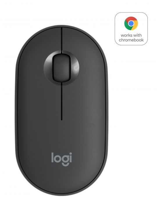 Logitech Pebble M350 Wireless Mouse mouse-uri Ambidextru RF Wireless + Bluetooth Optice 1000 DPI Logitech - 1