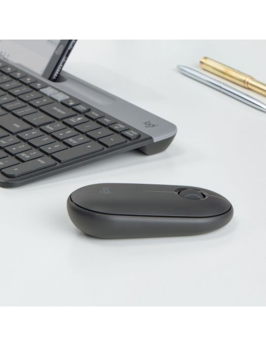 Logitech Pebble M350 Wireless Mouse mouse-uri Ambidextru RF Wireless + Bluetooth Optice 1000 DPI Logitech - 8