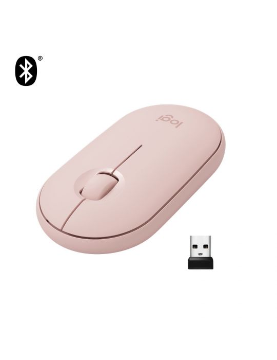 Logitech Pebble M350 Wireless Mouse mouse-uri Ambidextru RF Wireless + Bluetooth Optice 1000 DPI Logitech - 2