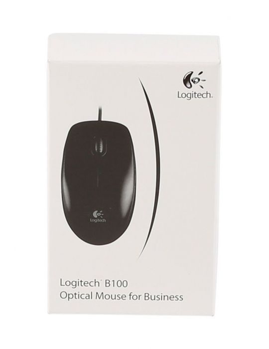 Logitech B100 Optical USB Mouse for Bus mouse-uri Ambidextru USB Tip-A Optice 800 DPI Logitech - 8