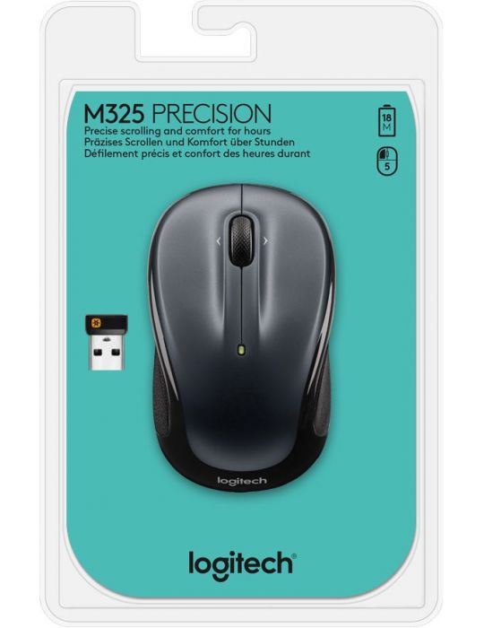 Logitech Wireless Mouse M325 mouse-uri Ambidextru RF fără fir Optice 1000 DPI Logitech - 7