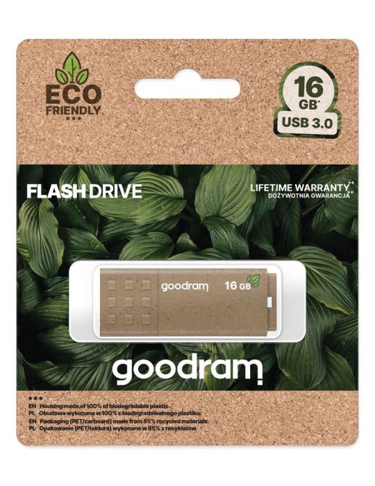 Goodram UME3 Eco Friendly memorii flash USB 16 Giga Bites USB Tip-A 3.2 Gen 1 (3.1 Gen 1) Lemn Goodram - 5