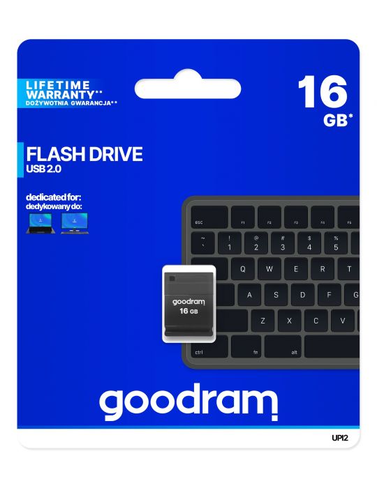 Goodram UPI2 memorii flash USB 16 Giga Bites USB Tip-A 2.0 Negru Goodram - 4