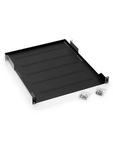 Raft fix perforat triton 19 1u/750 capacitate incarcare 80kg negru Triton - 1