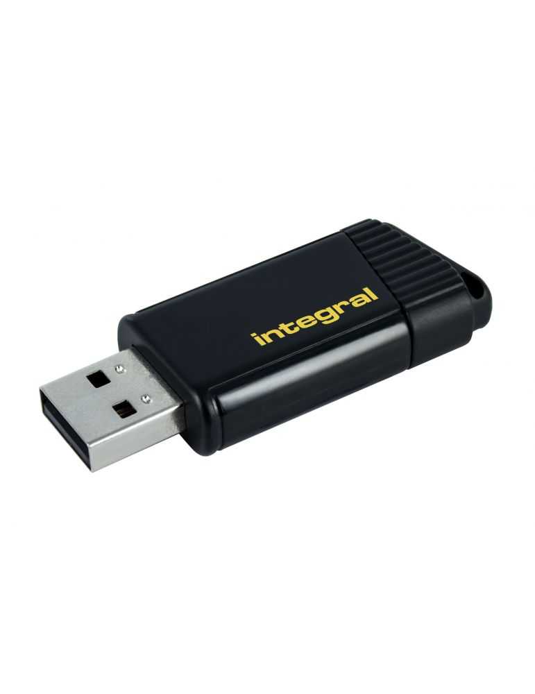 Integral 64GB USB2.0 DRIVE PULSE YELLOW memorii flash USB 64 Giga Bites USB Tip-A 2.0 Galben