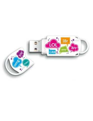 Integral 16GB USB2.0 DRIVE XPRESSION TEXT memorii flash USB 16 Giga Bites USB Tip-A 2.0 Multicolor Integral - 1 - Tik.ro