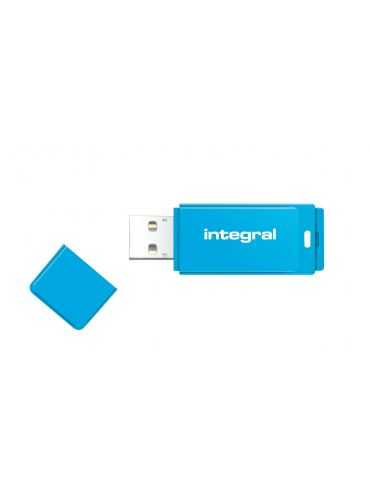 Integral 8GB USB2.0 DRIVE NEON BLUE memorii flash USB 8 Giga Bites USB Tip-A 2.0 Albastru Integral - 1 - Tik.ro