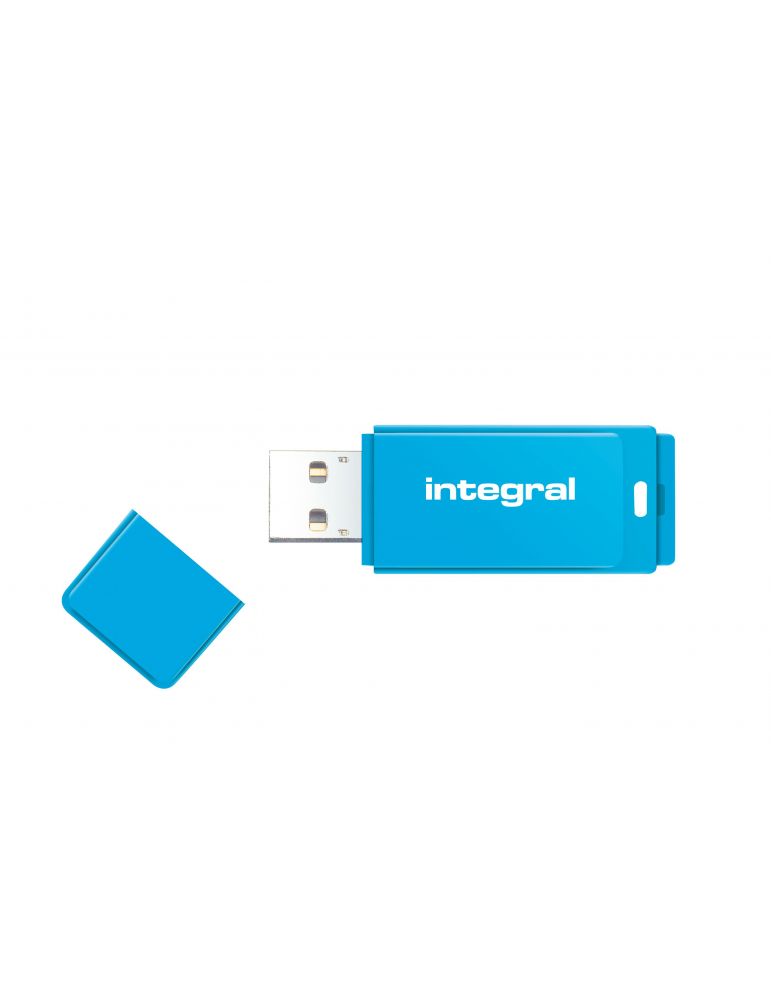 Integral 32GB USB2.0 DRIVE NEON BLUE memorii flash USB 32 Giga Bites USB Tip-A 2.0 Albastru