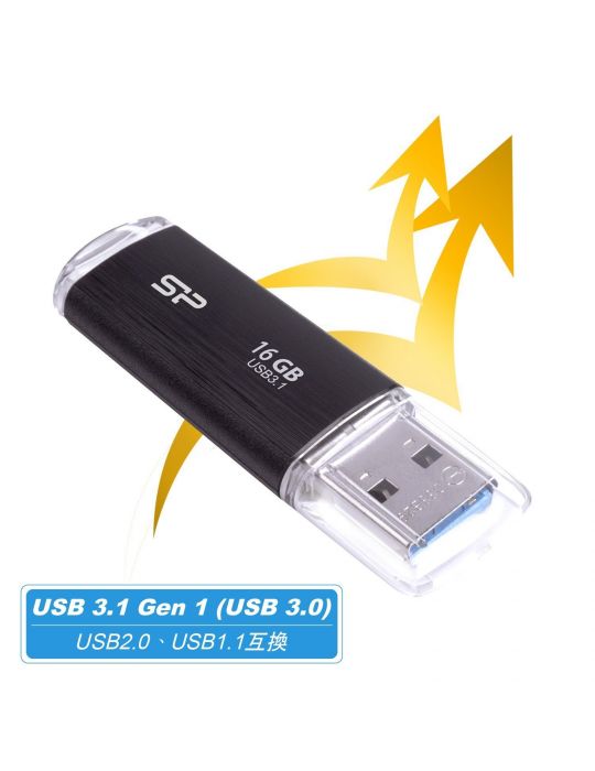 Silicon Power Blaze B02 memorii flash USB 16 Giga Bites USB Tip-A 3.2 Gen 1 (3.1 Gen 1) Negru Silicon power - 10
