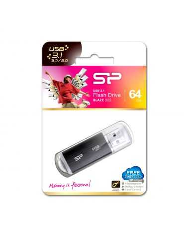 Silicon Power Blaze B02 memorii flash USB 64 Giga Bites USB Tip-A 3.2 Gen 1 (3.1 Gen 1) Negru Silicon power - 6