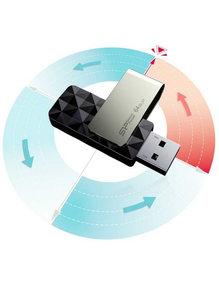 Silicon Power Blaze B30 memorii flash USB 64 Giga Bites USB Tip-A 3.2 Gen 1 (3.1 Gen 1) Negru