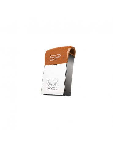 Silicon Power Jewel J35 memorii flash USB 64 Giga Bites USB Tip-A 3.2 Gen 1 (3.1 Gen 1) Maro, Argint Silicon power - 2