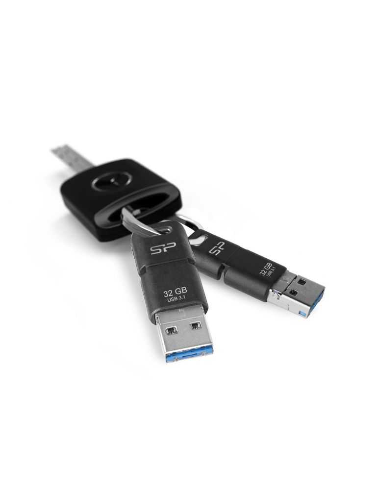 Silicon Power Mobile C50 memorii flash USB 32 Giga Bites USB Type-A / USB Type-C / Micro-USB 3.2 Gen 1 (3.1 Gen 1) Negru