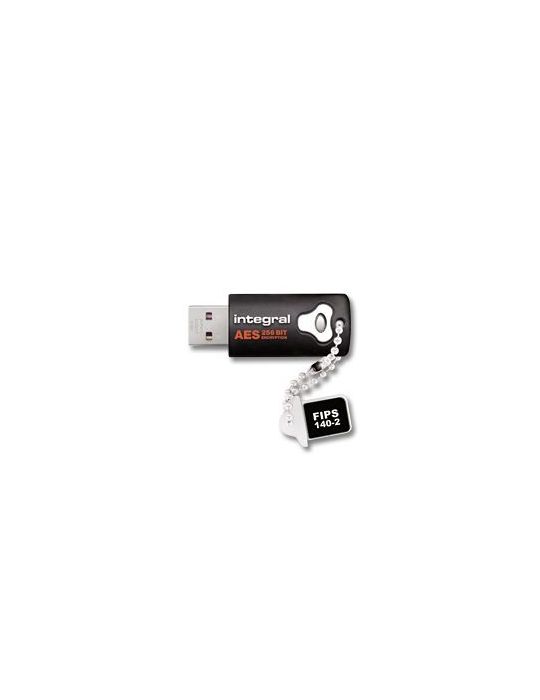 Integral INFD4GCRYPTO140-2 memorii flash USB 4 Giga Bites USB Tip-A 2.0 Negru Integral - 1