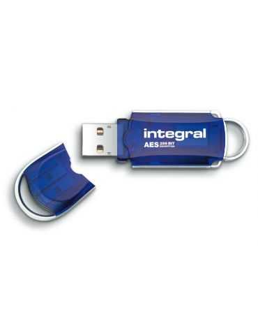 Integral USB 2.0 Courier AES Security Edition 16 GB memorii flash USB 16 Giga Bites USB Tip-A Albastru Integral - 1 - Tik.ro
