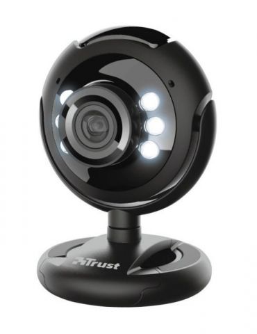 Camera web trust vga cu rez 640 x 480 usb 2.0 microfon negru tr-16428 (include tv 0.18lei) Trust - 1