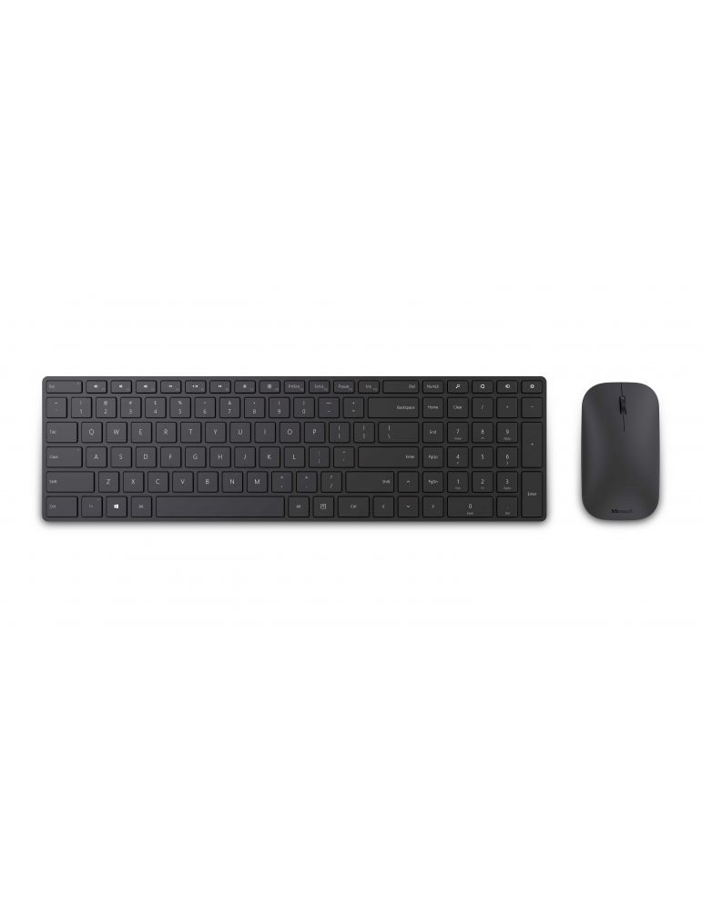 Kit Wireless Microsoft Designer Desktop - Tastatura, Bluetooth, Black + Mouse BlueTrack, Bluetooth, Black